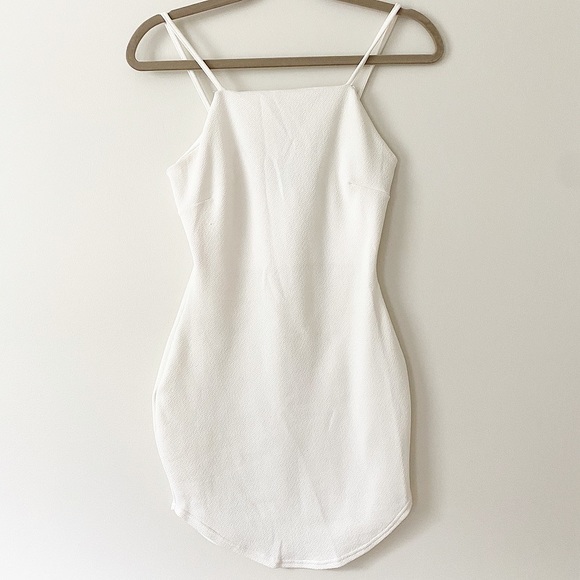 Missguided Dresses & Skirts - Missguided White Mini Bodycon Dress Size 2